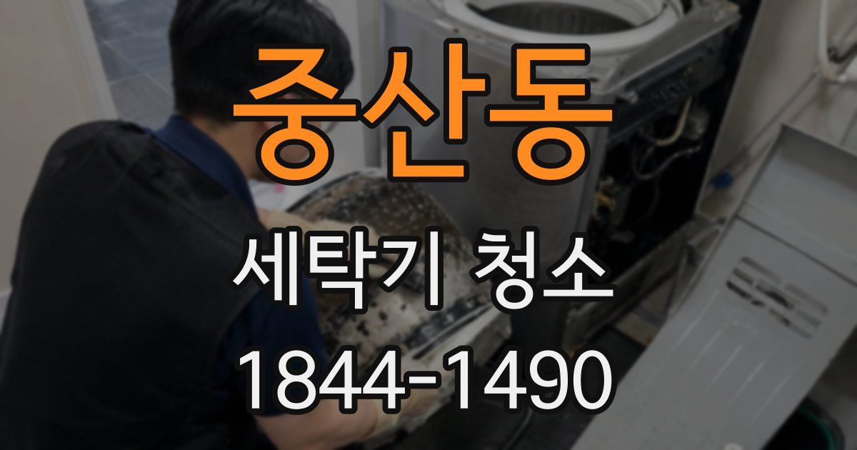 중산동 세탁기 청소