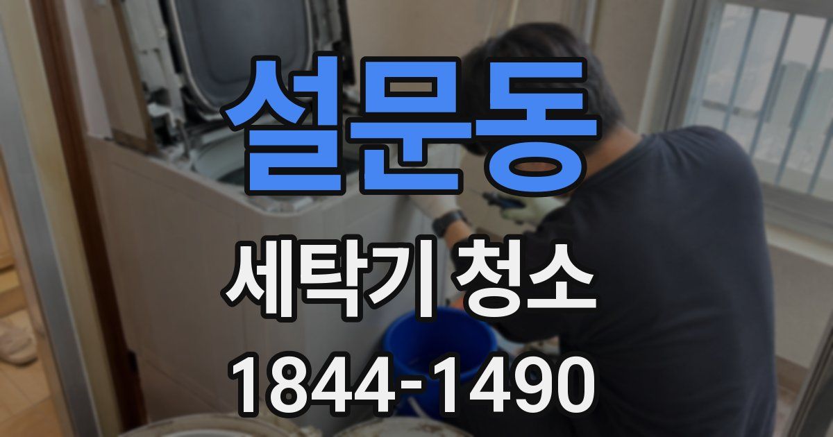 설문동 세탁기 청소
