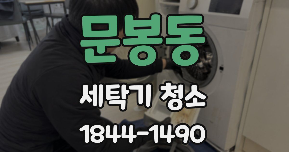 문봉동 세탁기 청소
