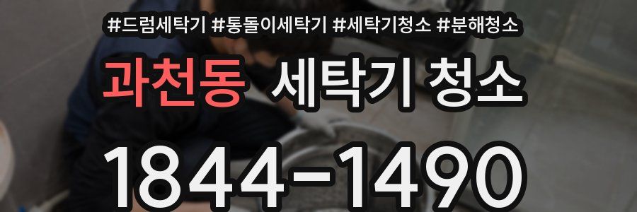 과천동 세탁기 청소