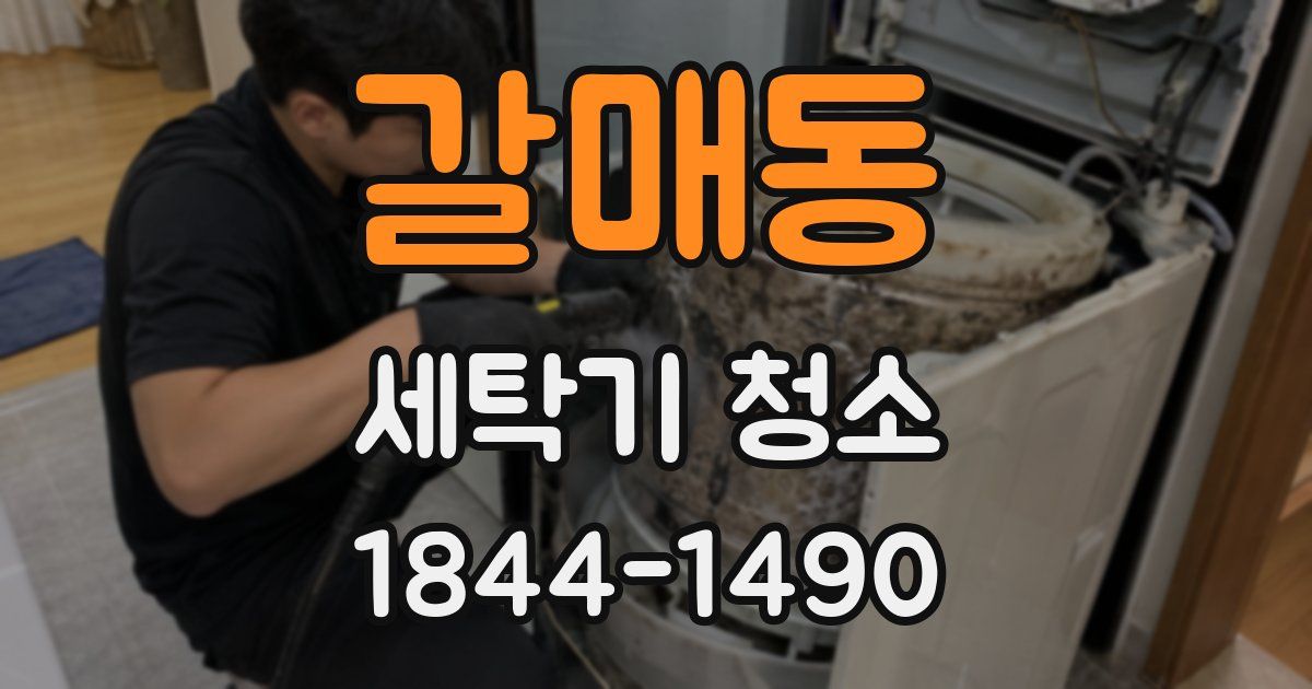 갈매동 세탁기 청소