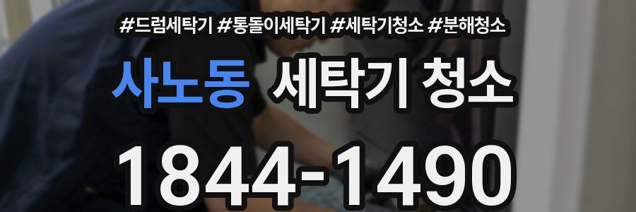 사노동 세탁기 청소