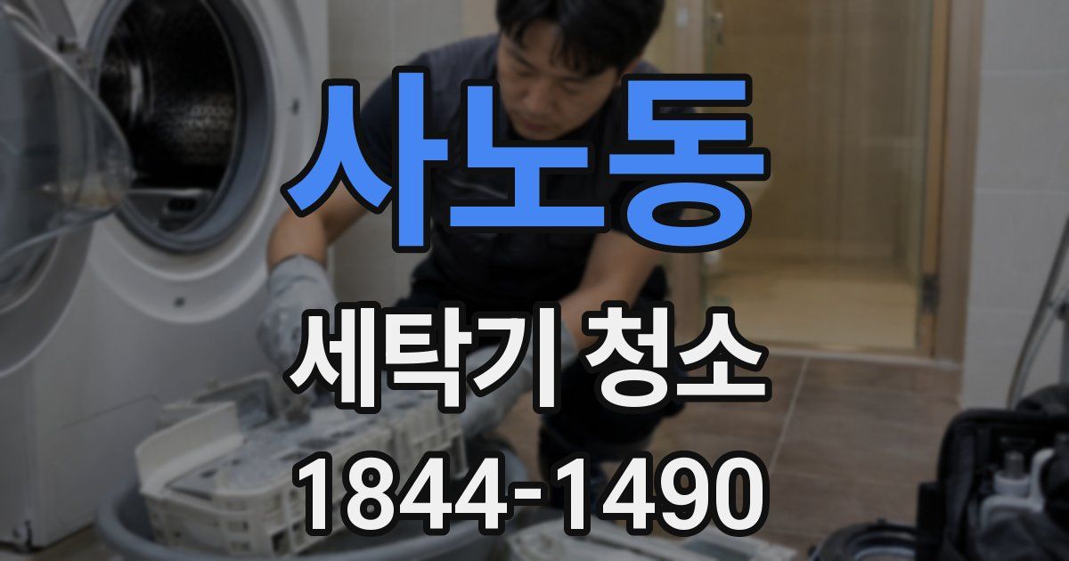 사노동 세탁기 청소