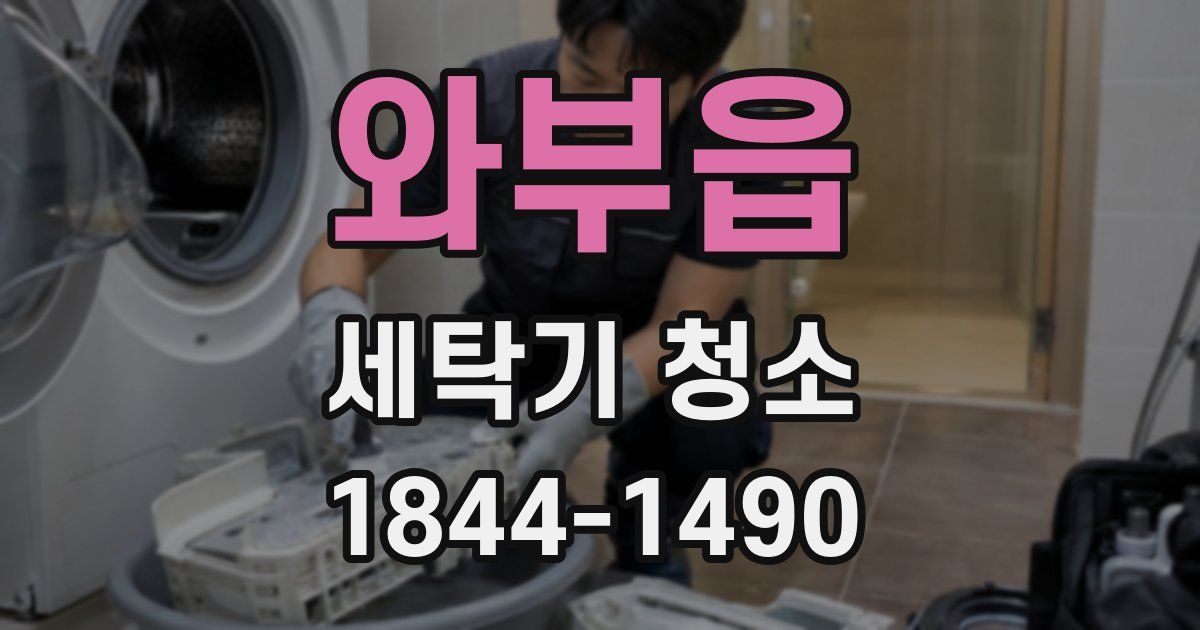 와부읍 세탁기 청소