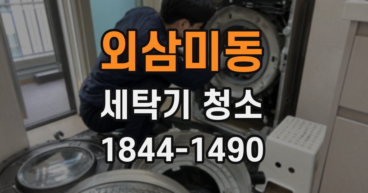 외삼미동 세탁기 청소