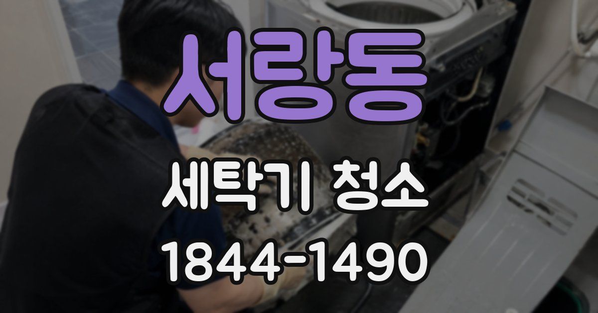 서랑동 세탁기 청소