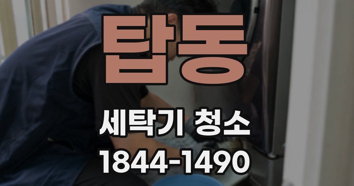 탑동 세탁기 청소