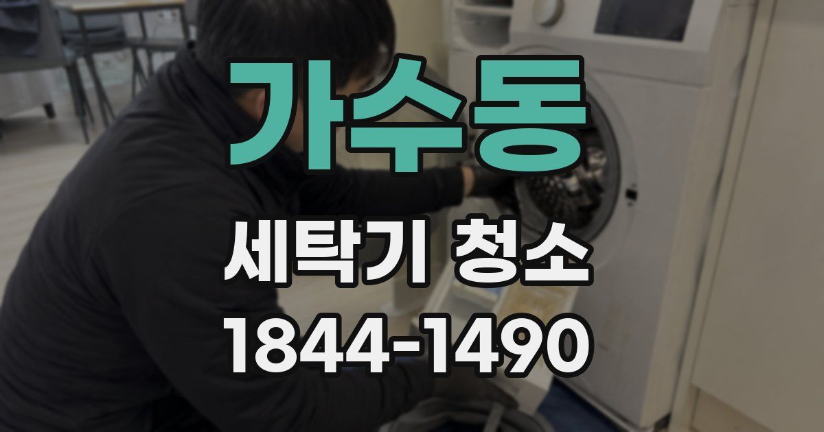 가수동 세탁기 청소