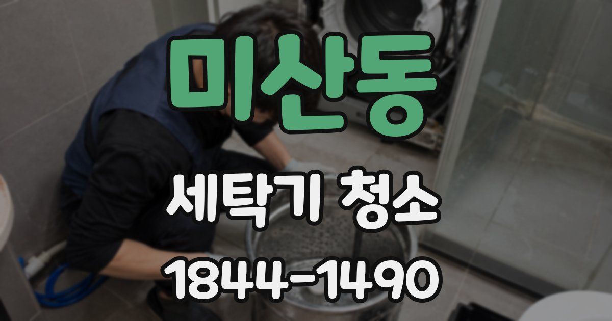 미산동 세탁기 청소