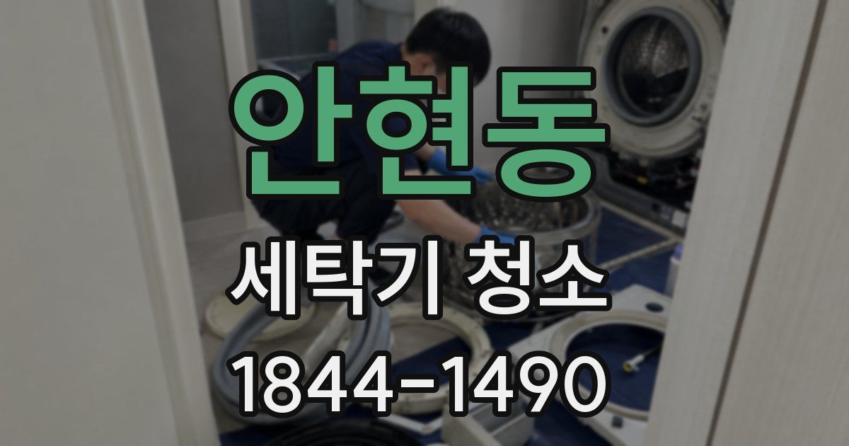 안현동 세탁기 청소