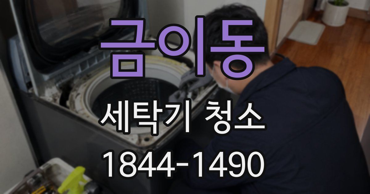 금이동 세탁기 청소
