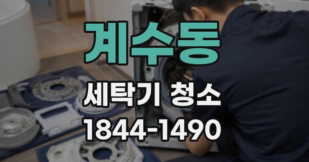 계수동 세탁기 청소