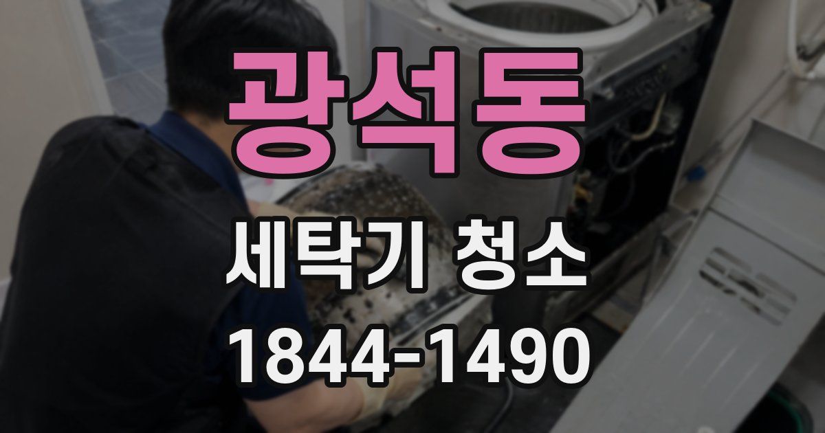 광석동 세탁기 청소