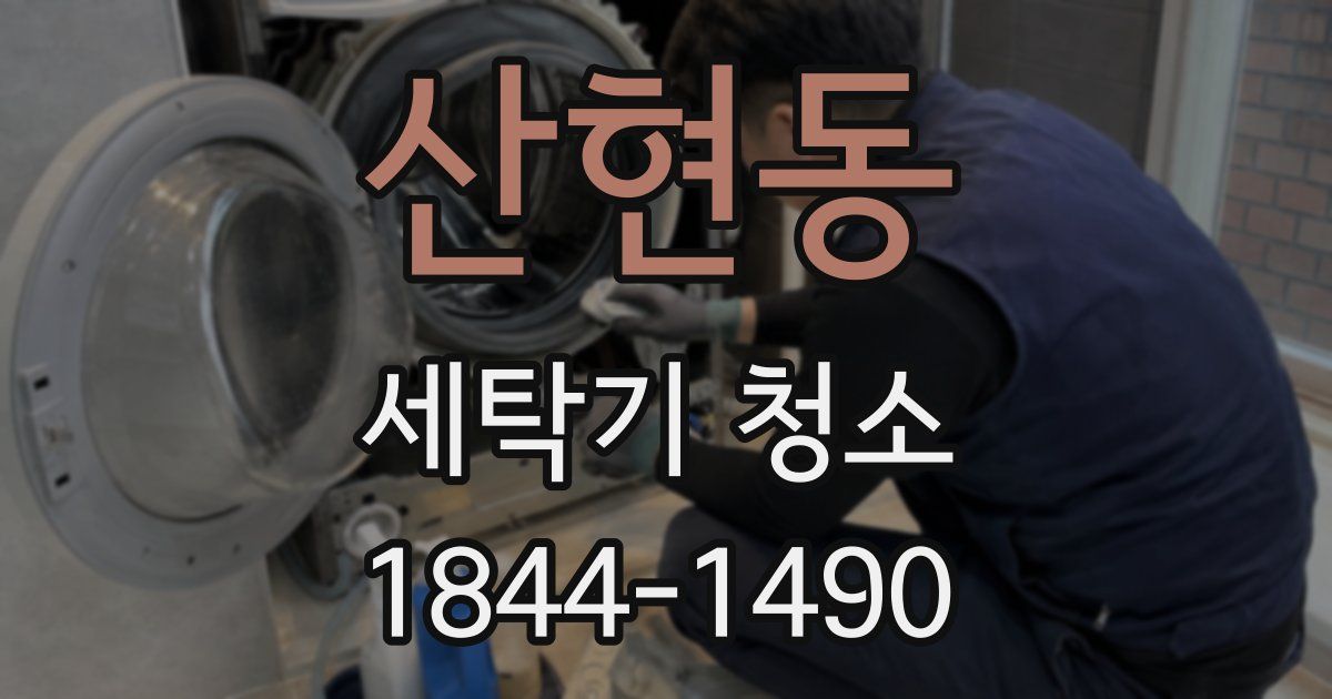 산현동 세탁기 청소