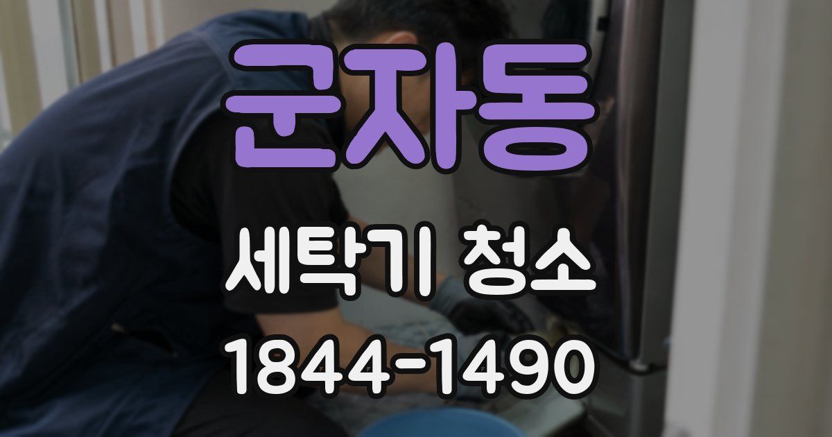 군자동 세탁기 청소