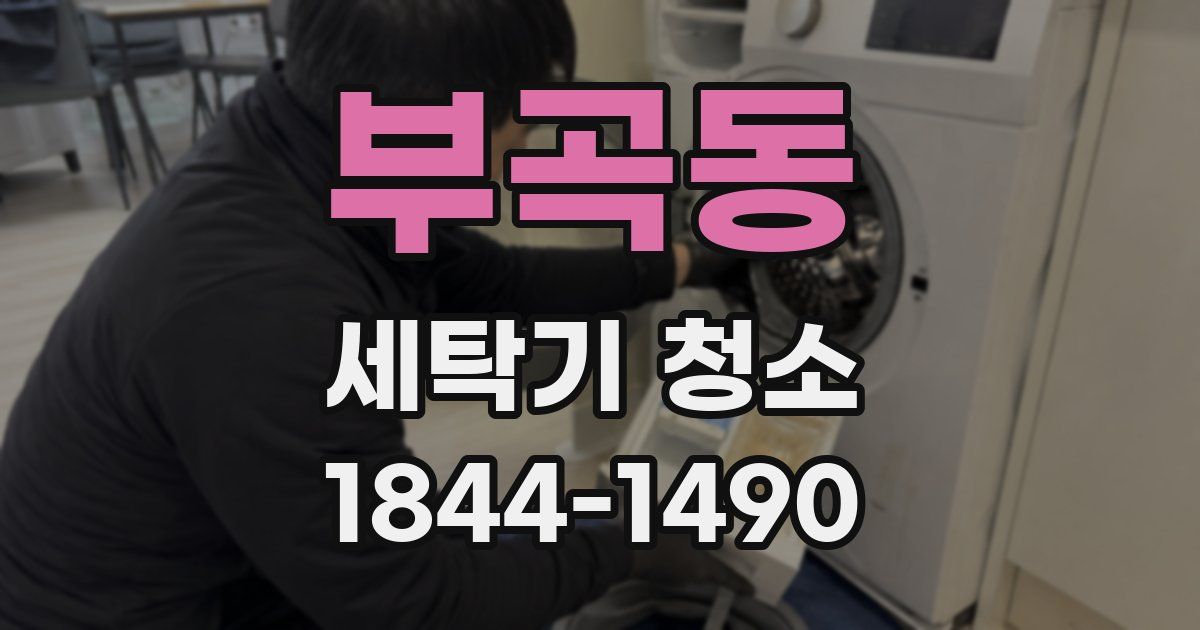 부곡동 세탁기 청소