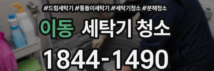 이동 세탁기 청소