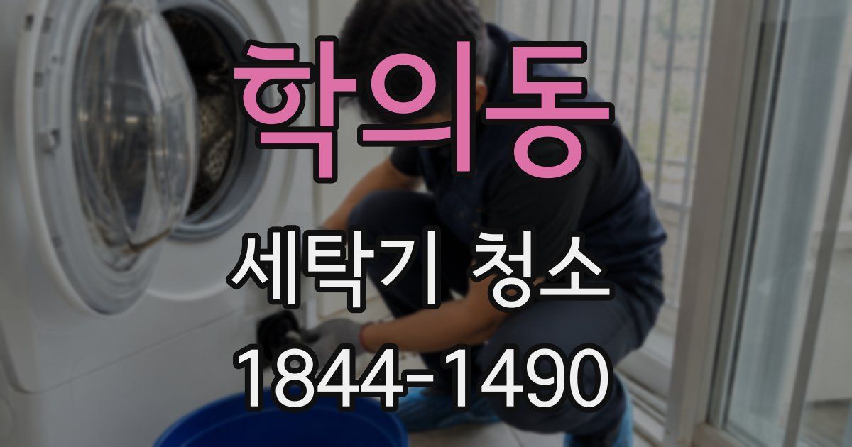 학의동 세탁기 청소