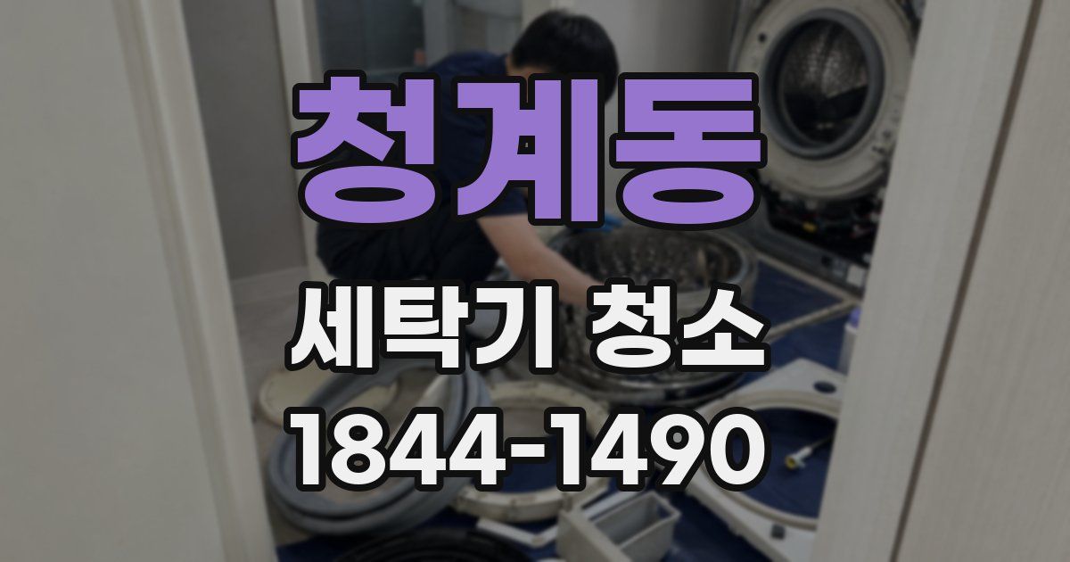 청계동 세탁기 청소
