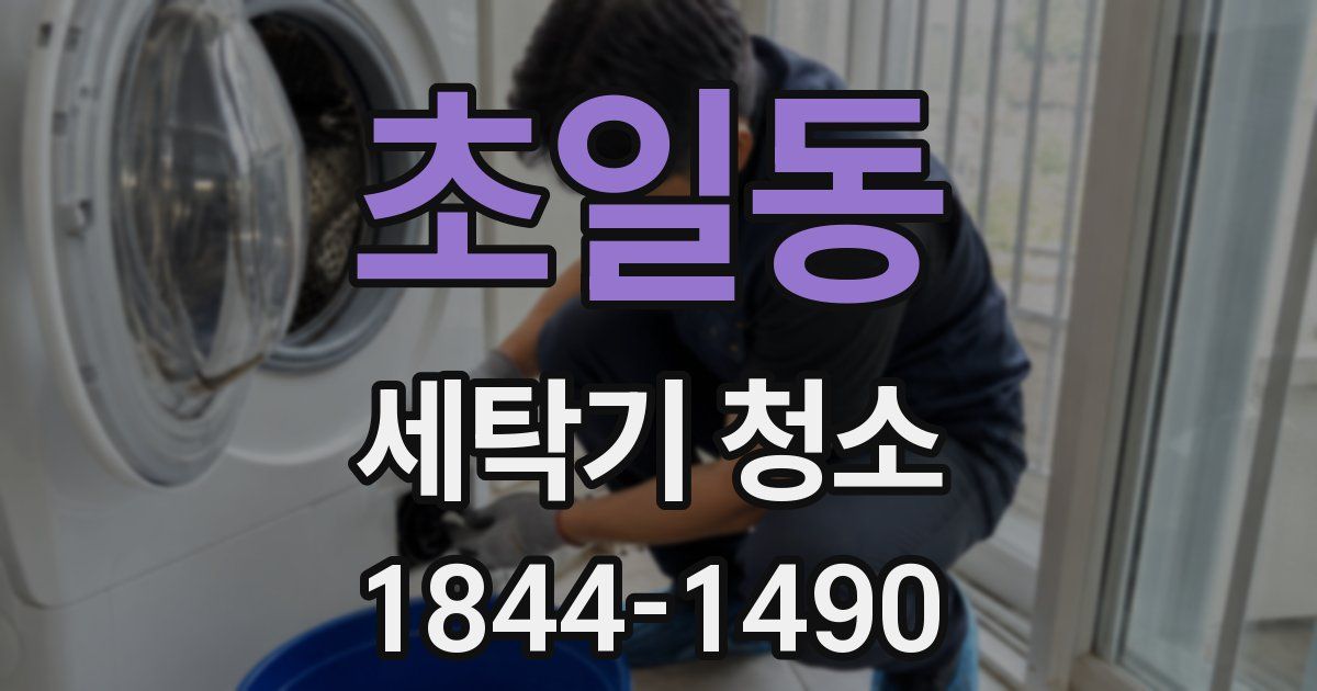 초일동 세탁기 청소