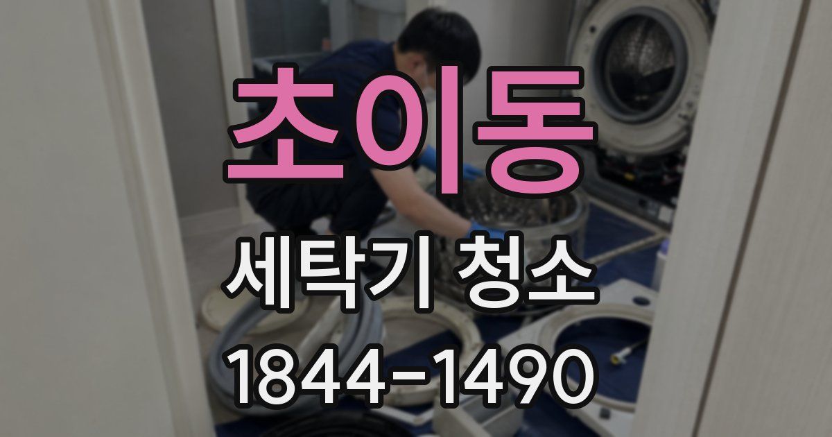 초이동 세탁기 청소