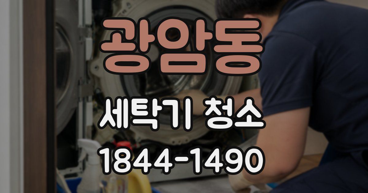 광암동 세탁기 청소