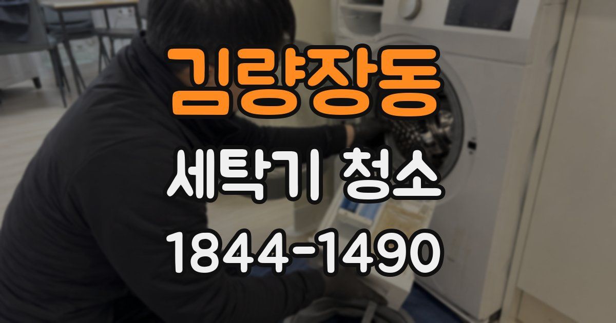 김량장동 세탁기 청소