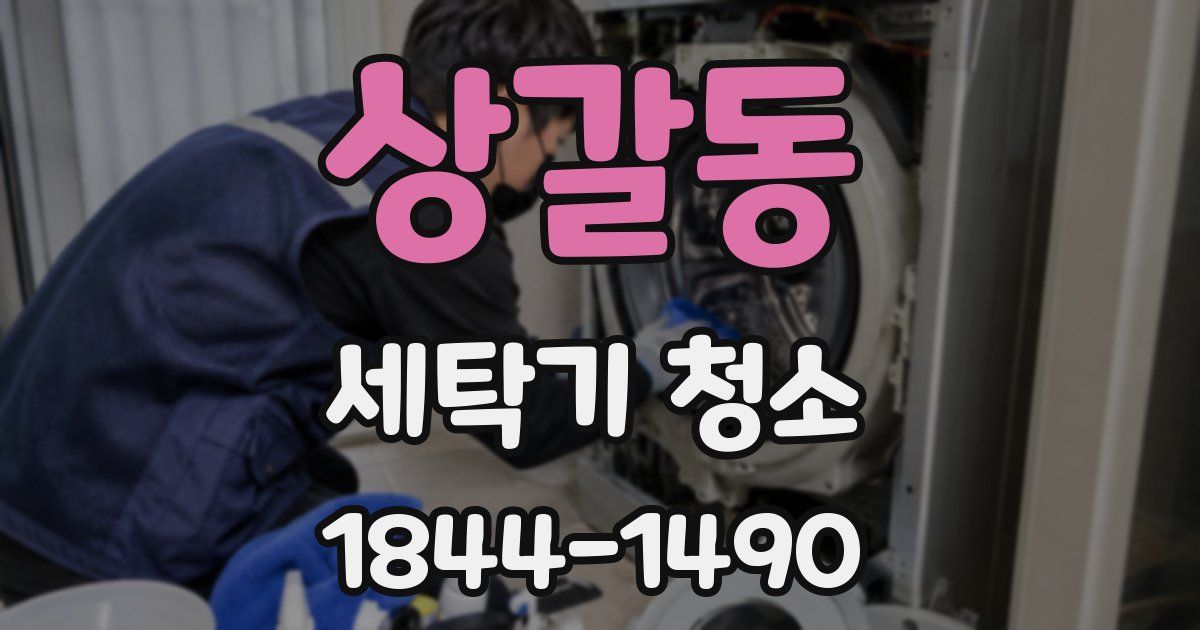 상갈동 세탁기 청소