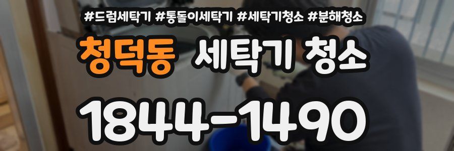 청덕동 세탁기 청소