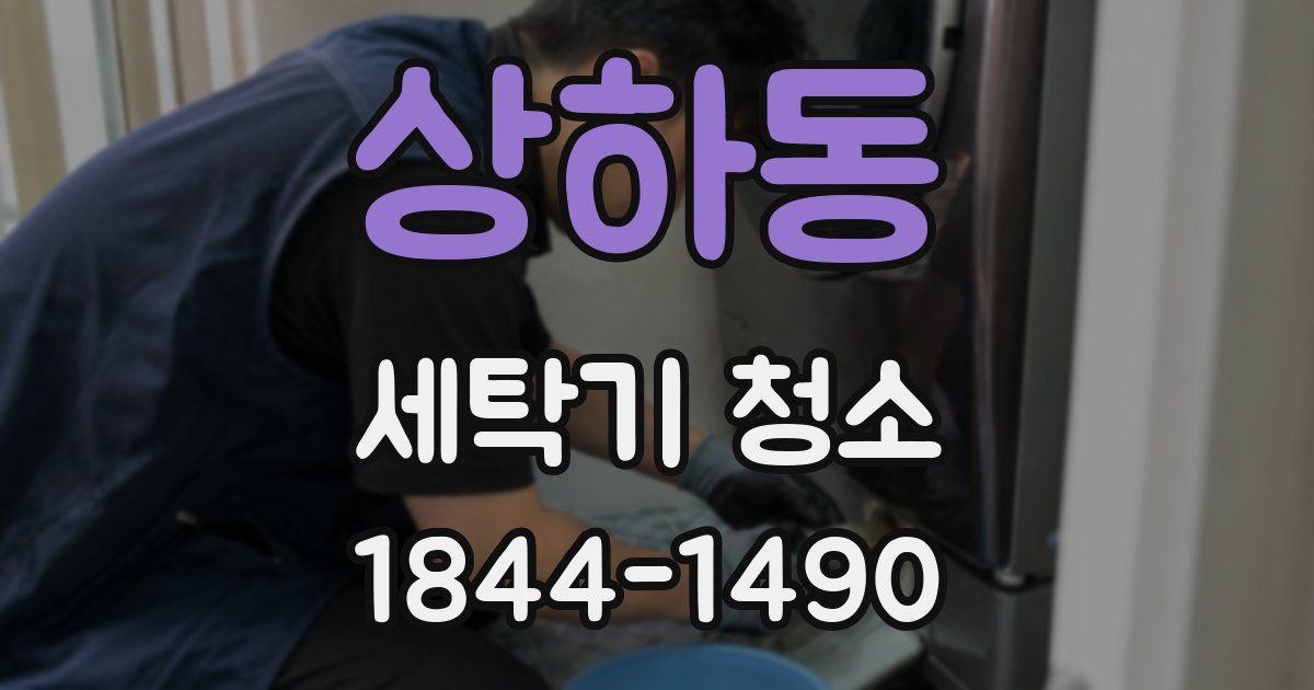 상하동 세탁기 청소