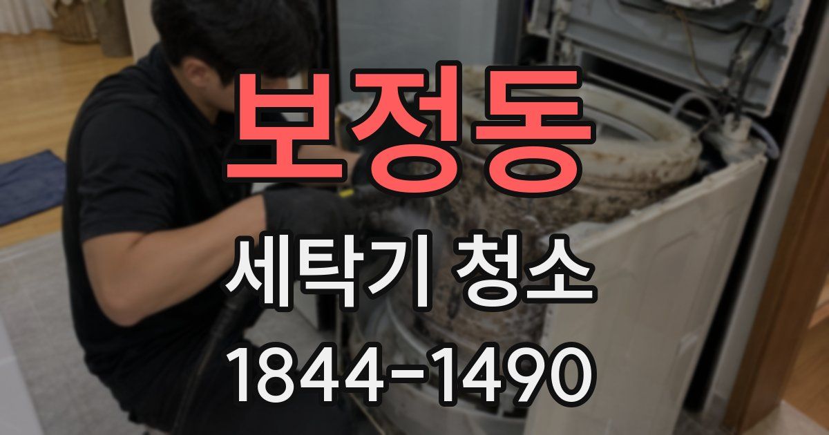 보정동 세탁기 청소