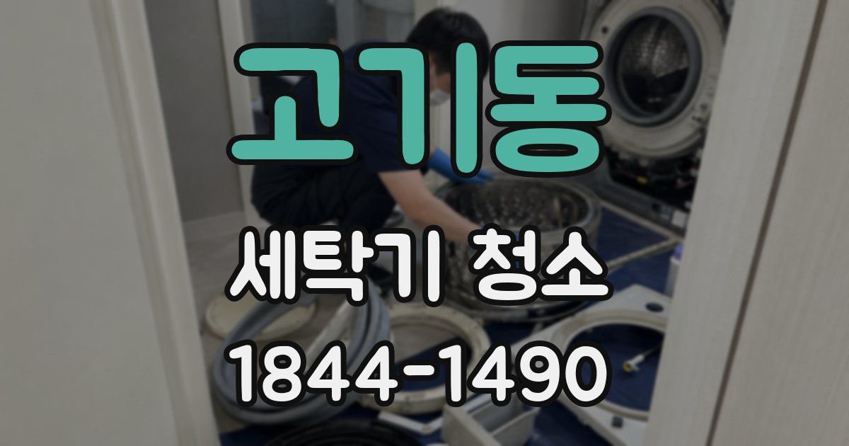 고기동 세탁기 청소
