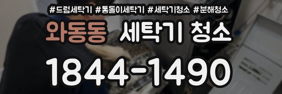 와동동 세탁기 청소