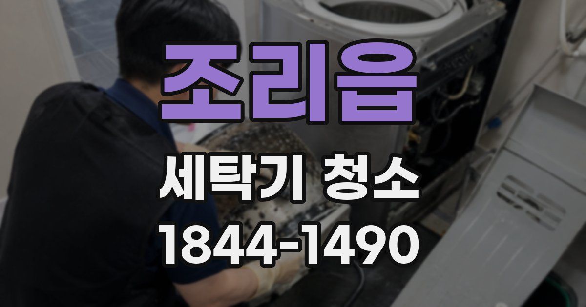 조리읍 세탁기 청소