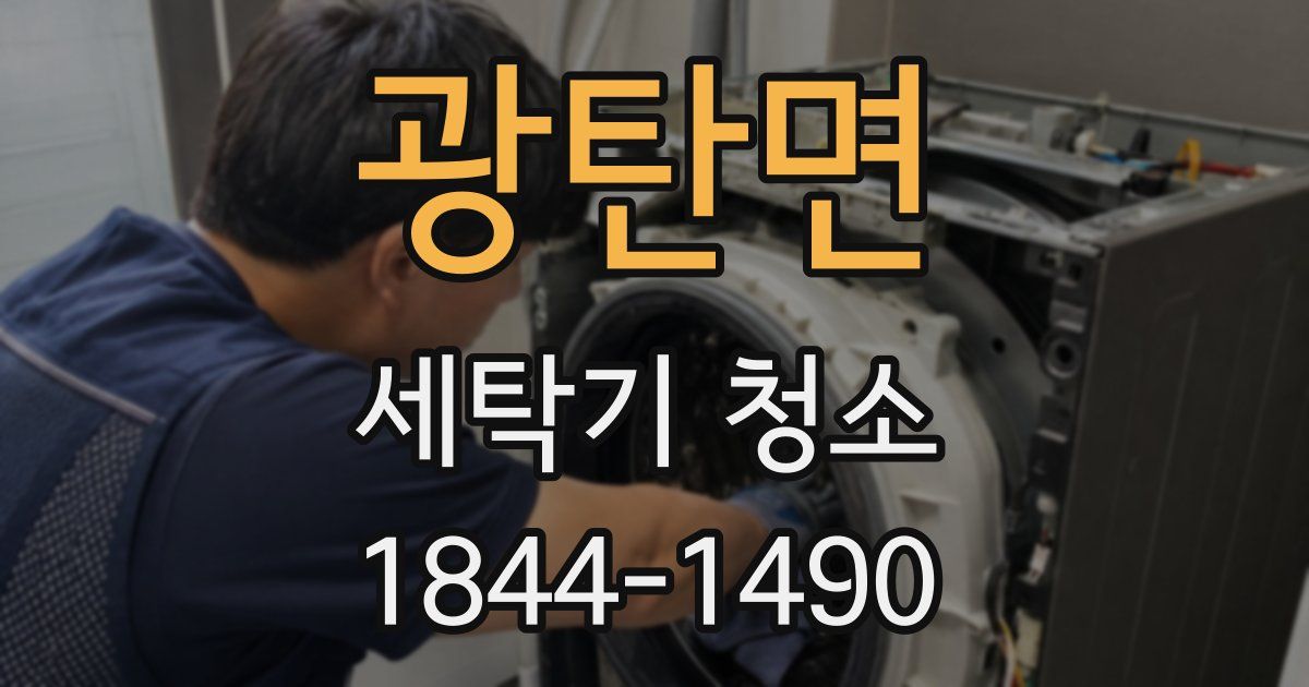 광탄면 세탁기 청소