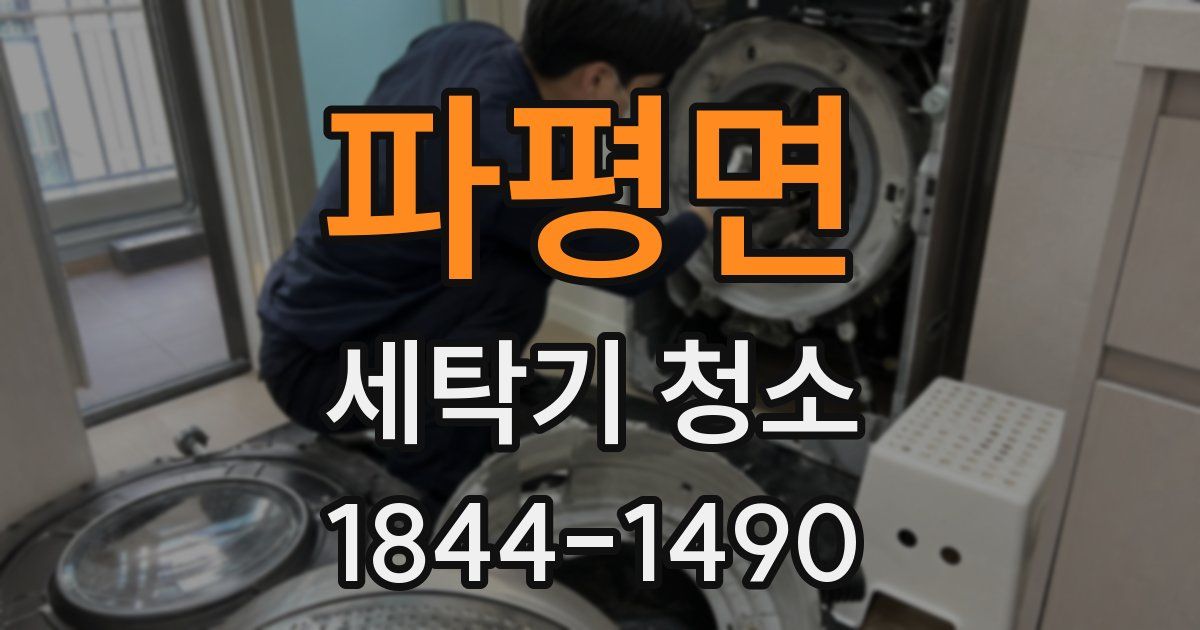 파평면 세탁기 청소