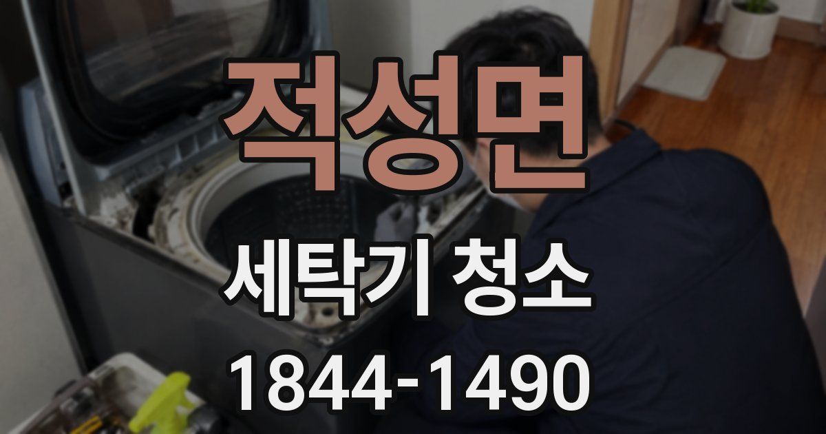적성면 세탁기 청소