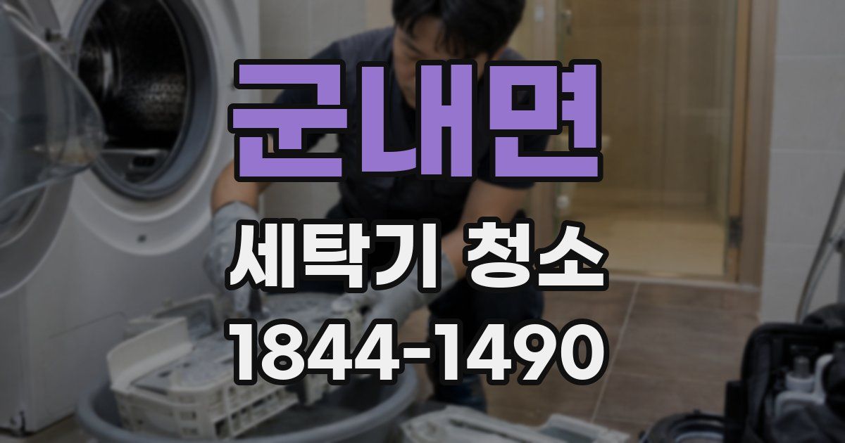 군내면 세탁기 청소