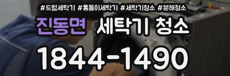 진동면 세탁기 청소