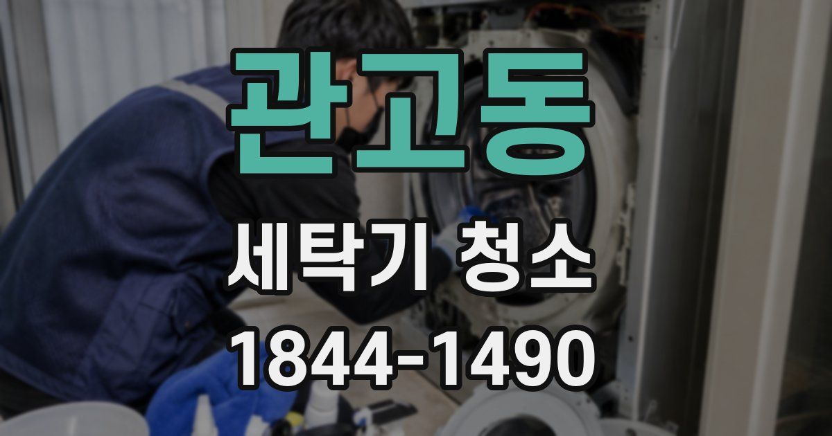 관고동 세탁기 청소