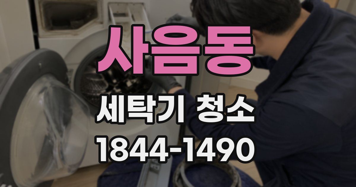 사음동 세탁기 청소