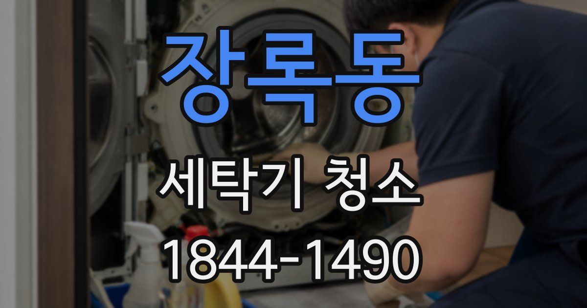 장록동 세탁기 청소