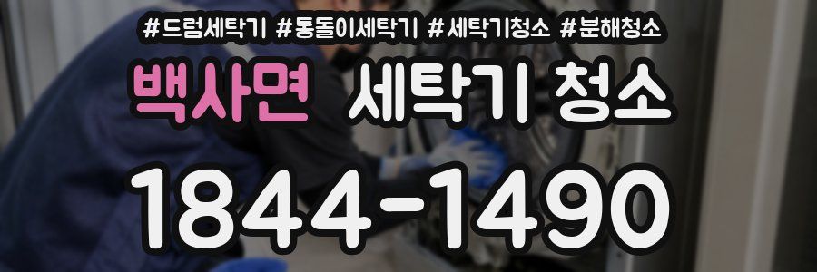 백사면 세탁기 청소
