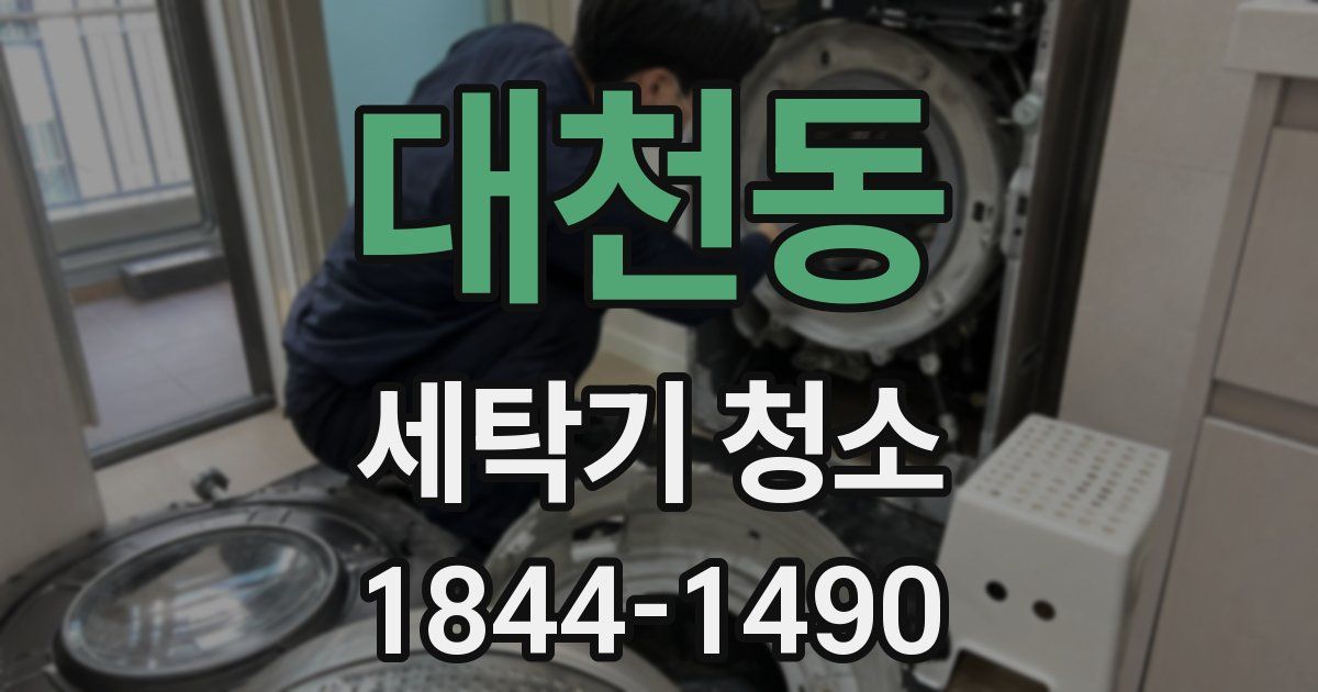 대천동 세탁기 청소