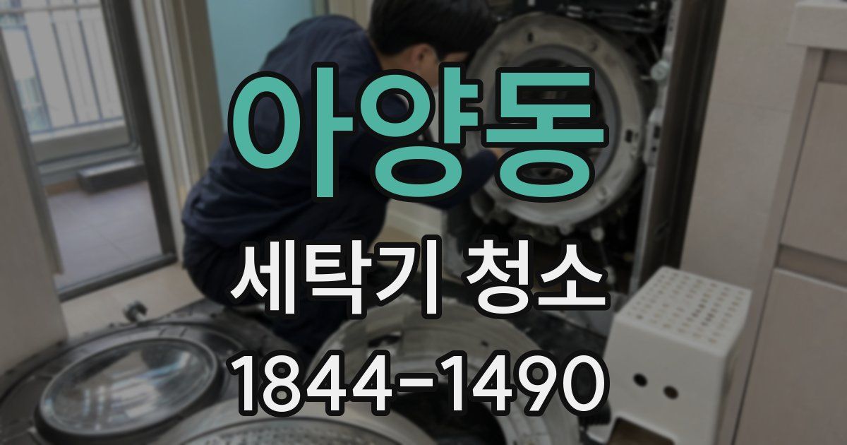 아양동 세탁기 청소