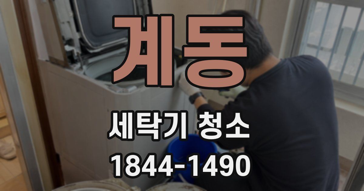 계동 세탁기 청소