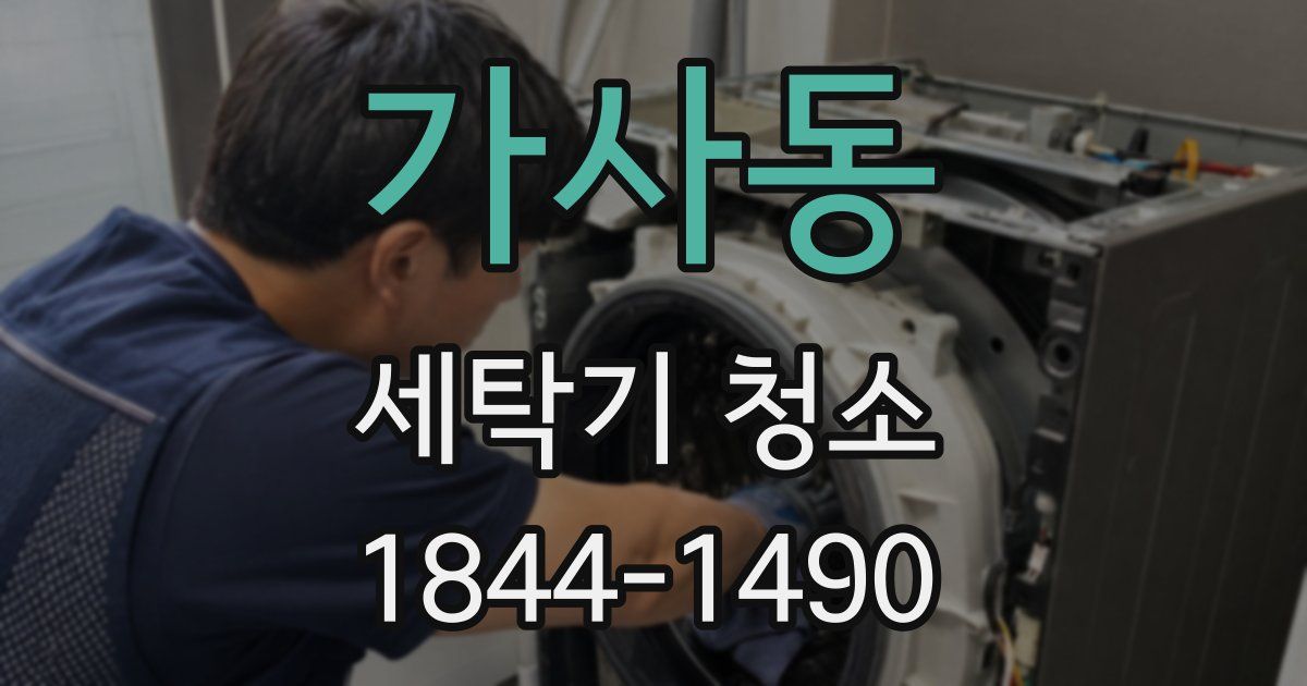 가사동 세탁기 청소