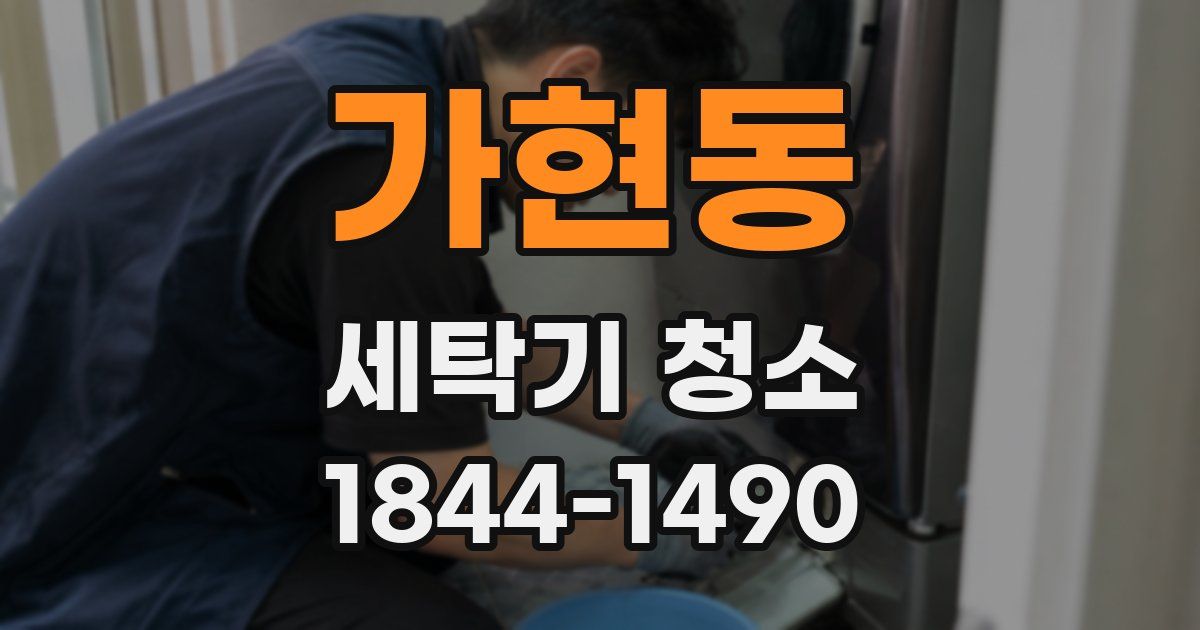 가현동 세탁기 청소