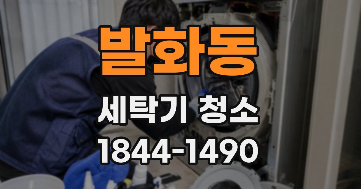발화동 세탁기 청소