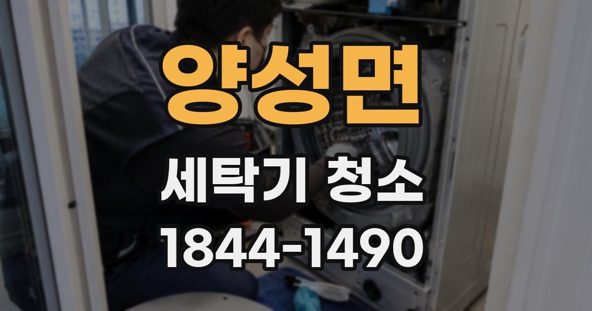 양성면 세탁기 청소